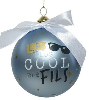 Boite cadeau boule de Noël "Fils"