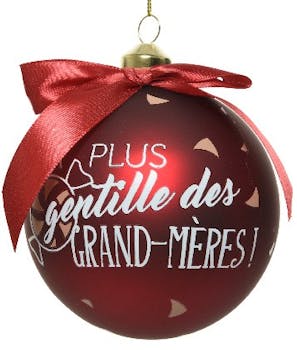 Boite cadeau boule de Noël "Grand-mère"