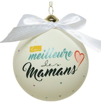 Boite cadeau boule de Noël "Maman"