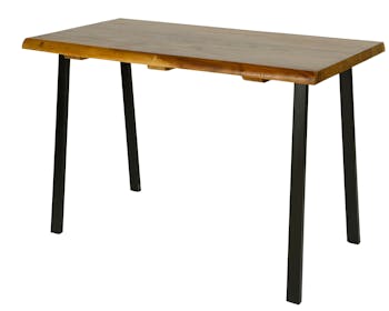 Table haute bois de suar métal 140 cm HAWAI
