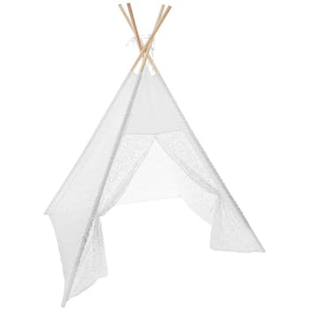 Tipi enfant dentelle blanche