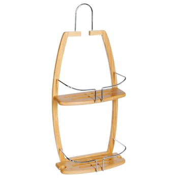 Serviteur de douche 2 étages en bambou