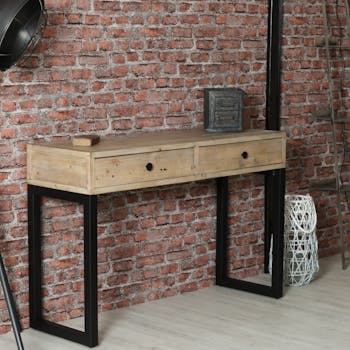 Console d'entrée en bois recyclé AUCKLAND