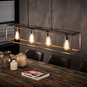 Suspension cage finition vieillie TRIBECA