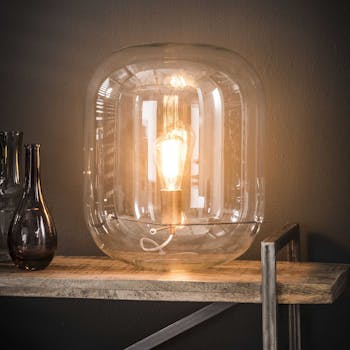 Lampe à poser verre