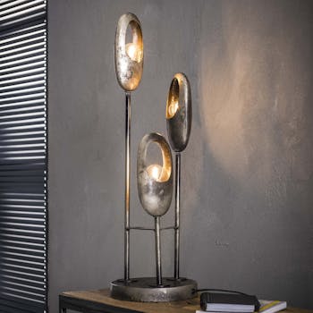 Lampe à poser contemporaine 3 galets lumineux RALF