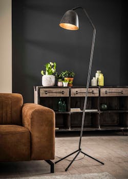 Lampadaire contemporain trépied oblique RALF