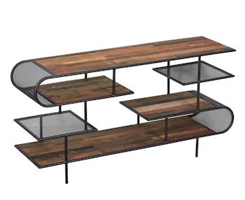 Console entrée destructurée bois recyclé DRAKKAR