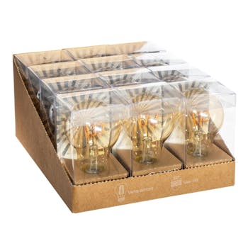 Ampoule LED boule ambrée