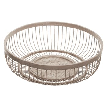 Corbeille ronde en bambou 30 cm
