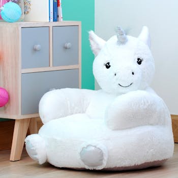 Fauteuil pouf licorne 45 x 45 cm