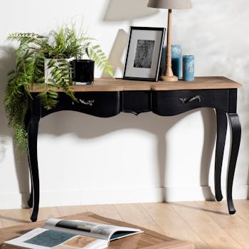 Console noire romantique SALZBOURG