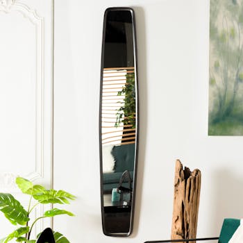 Miroir vertical noir ZALA