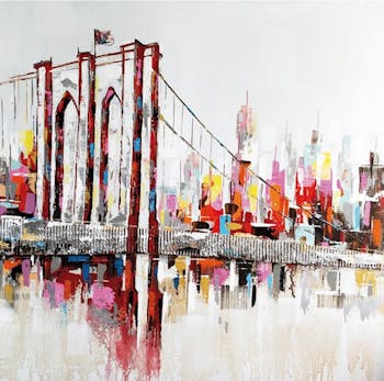 Tableau pont de Brooklyn 100x100 cm