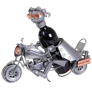 Porte-bouteille motard