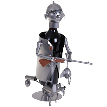 Porte-bouteille chasseur gibier