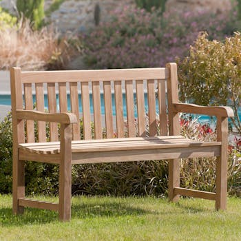 Banc de jardin en Teck brut massif 120cm SUMMER