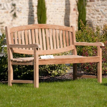 Banc de jardin en Teck brut massif 150cm SUMMER