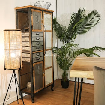 Armoire industrielle métal bois Lamphun