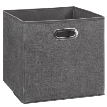 Boîte de rangement GM gris chiné foncé