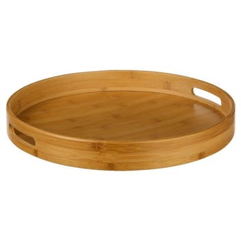 Plateau rond en bambou 40 cm