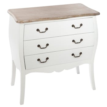 Commode en bois blanc BUDAPEST