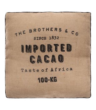 Coussin de sol colonial en jute