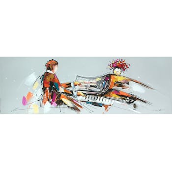 Tableau musique pianiste