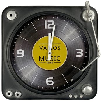 Horloge murale décor vinyle
