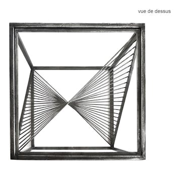 Bout de canapé design noir forme torsade HIMALAYA