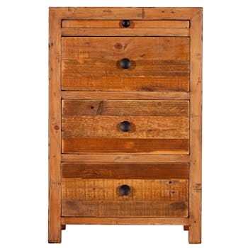 Table de chevet en bois recyclé BRISBANE