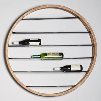 Porte-bouteilles mural rond GAND