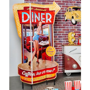Paravent vintage diner