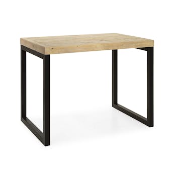 Table haute en bois recyclé 120 cm AUCKLAND
