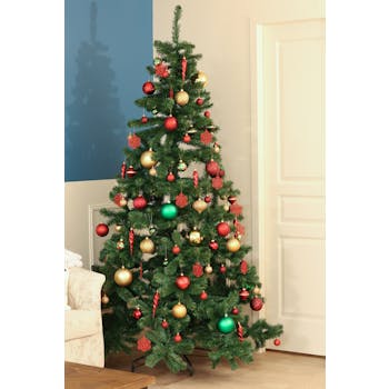 Sapin de Noël vert artificiel H215cm