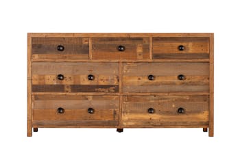 Commode en bois recyclé 7 tiroirs BRISBANE
