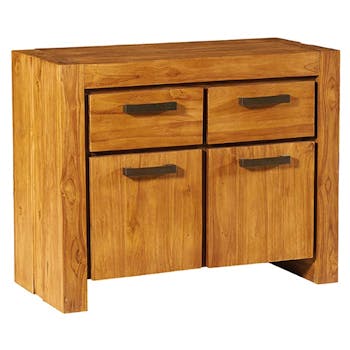 Petit buffet teck massif brossé RIO