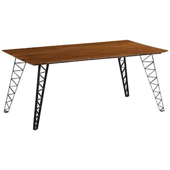 Table à manger bois recyclé pieds épingles 180 cm BARBADE