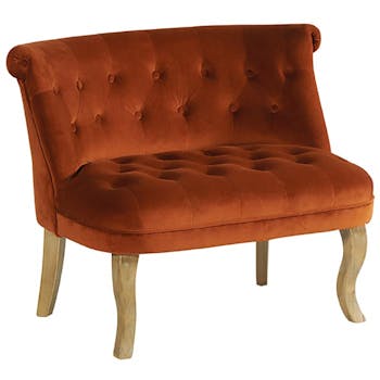 Fauteuil de salon rouille XL VARSOVIE