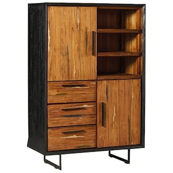 Buffet haut bois recyclé de bateau PHOENIX