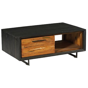 Table basse bois recyclé de bateau PHOENIX