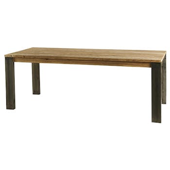 Table à manger rectangulaire bois de mindi 180 cm BORNEO