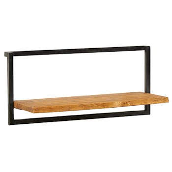 Etagère murale horizontale teck recyclé BALTIMORE