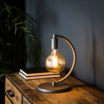 Lampe industrielle pied arqué TRIBECA