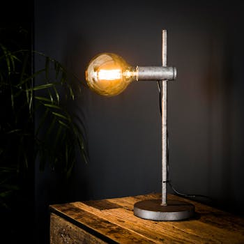 Lampe industrielle droite métal vieilli TRIBECA