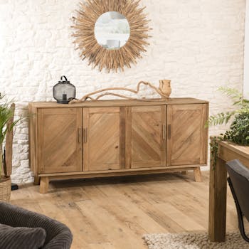 Buffet enfilade en bois de pin recyclé DENVER