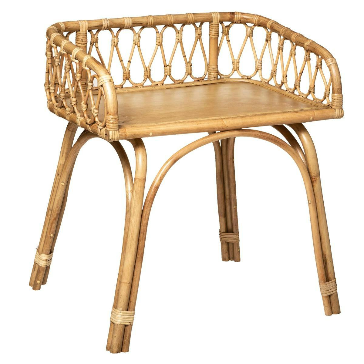 Bureau enfant en rotin