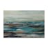 ABSTRAIT 100x150 Peinture acrylique rectangle Bleu et Marron avec effet brillant