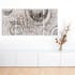 ABSTRAIT 70x146 Peinture triptyque acrylique rectangle Beige et Marron
