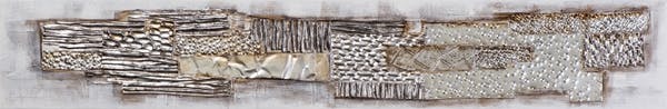ABSTRAIT Tableau métal pointe basse verticale 25x150